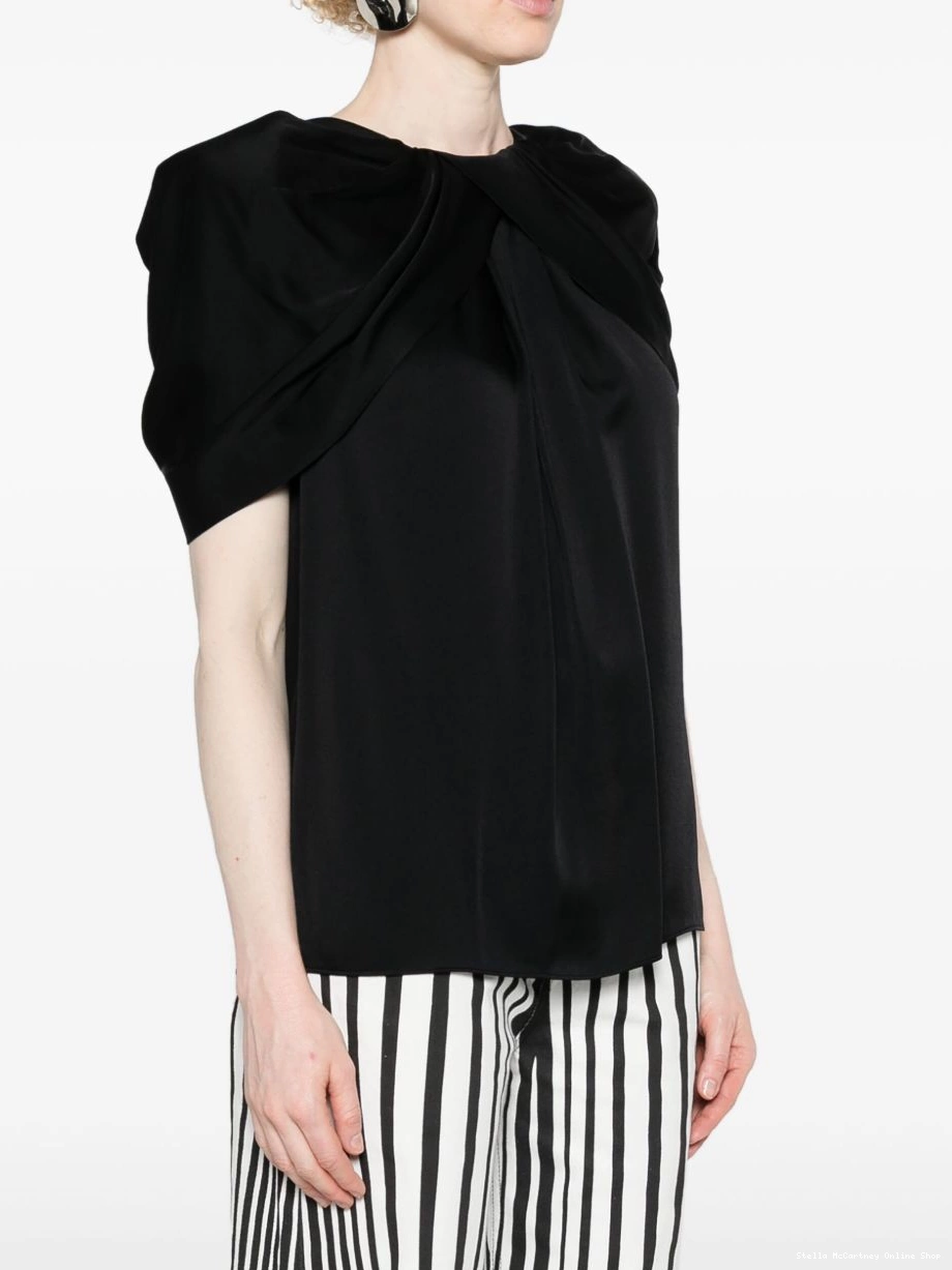 Cheap cape-detail Stella satin McCartney Women blouse 0420